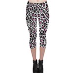 Pink Leopard Print Capri Leggings 