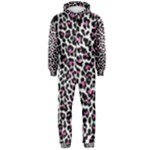 Pink Leopard Print Hooded Jumpsuit (Men)