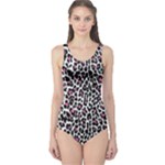 Pink Leopard Print One Piece Swimsuit