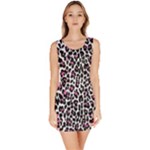 Pink Leopard Print Bodycon Dress