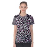 Pink Leopard Print Women s Cotton Tee