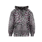 Pink Leopard Print Kids  Zipper Hoodie