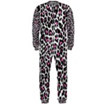 Pink Leopard Print OnePiece Jumpsuit (Men)