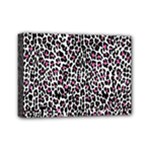 Pink Leopard Print Mini Canvas 7  x 5  (Stretched)