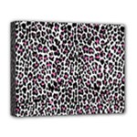 Pink Leopard Print Deluxe Canvas 20  x 16  (Stretched)