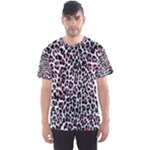 Pink Leopard Print Men s Sport Mesh Tee