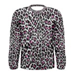 Pink Leopard Print Men s Long Sleeve Tee