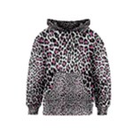 Pink Leopard Print Kids  Pullover Hoodie