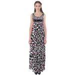 Pink Leopard Print Empire Waist Maxi Dress