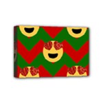 Christmas Heart Eye Emoji Mini Canvas 6  x 4  (Stretched)