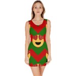 Christmas Heart Eye Emoji Bodycon Dress