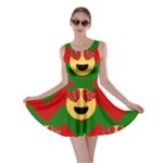 Christmas Heart Eye Emoji Skater Dress