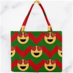 Christmas Heart Eye Emoji Mini Tote Bag