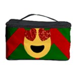 Christmas Heart Eye Emoji Cosmetic Storage Case