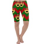 Christmas Heart Eye Emoji Cropped Leggings 