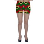 Christmas Heart Eye Emoji Skinny Shorts