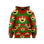 Christmas Heart Eye Emoji Kids  Pullover Hoodie