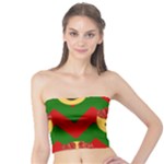 Christmas Heart Eye Emoji Tube Top