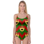 Christmas Heart Eye Emoji Camisole Leotard 