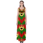 Christmas Heart Eye Emoji Empire Waist Maxi Dress