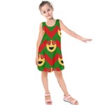 Christmas Heart Eye Emoji Kids  Sleeveless Dress