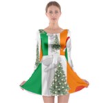 irish christmas Long Sleeve Skater Dress