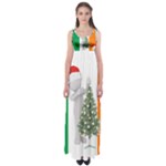 irish christmas Empire Waist Maxi Dress