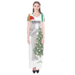 irish christmas Short Sleeve Maxi Dress