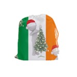 irish christmas Drawstring Pouch (Large)