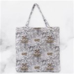 Christmas Silver Festivus Grocery Tote Bag