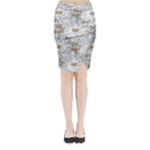 Christmas Silver Festivus Midi Wrap Pencil Skirt