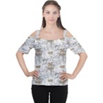 Christmas Silver Festivus Women s Cutout Shoulder Tee