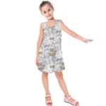 Christmas Silver Festivus Kids  Sleeveless Dress