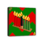 chevron kwanzaa Mini Canvas 4  x 4  (Stretched)