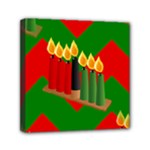 chevron kwanzaa Mini Canvas 6  x 6  (Stretched)