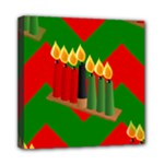 chevron kwanzaa Mini Canvas 8  x 8  (Stretched)