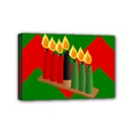 chevron kwanzaa Mini Canvas 6  x 4  (Stretched)