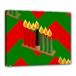 chevron kwanzaa Canvas 20  x 16  (Stretched)