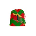 chevron kwanzaa Drawstring Pouch (Small)