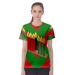 chevron kwanzaa Women s Sport Mesh Tee