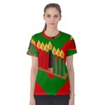 chevron kwanzaa Women s Cotton Tee