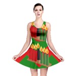 chevron kwanzaa Reversible Skater Dress