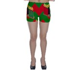 chevron kwanzaa Skinny Shorts