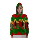 chevron kwanzaa Hooded Wind Breaker (Women)