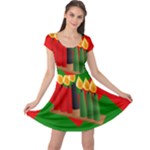 chevron kwanzaa Cap Sleeve Dress