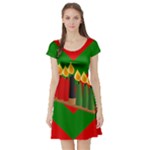 chevron kwanzaa Short Sleeve Skater Dress