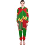 chevron kwanzaa Hooded Jumpsuit (Ladies)