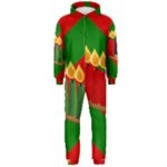 chevron kwanzaa Hooded Jumpsuit (Men)