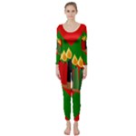 chevron kwanzaa Long Sleeve Catsuit