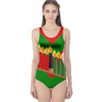 chevron kwanzaa One Piece Swimsuit